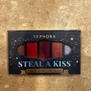 Sephora Steal A Kiss Lip Palette — Red, Burgundy, Mauve & Clear